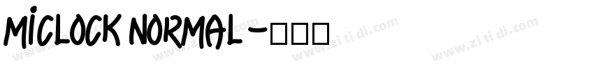 MiClock Normal字体转换